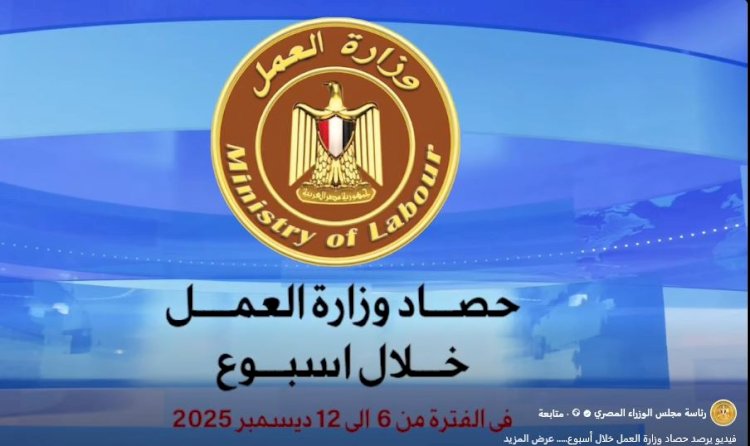 فيديو يرصد حصاد وزارة العمل خلال أسبوع