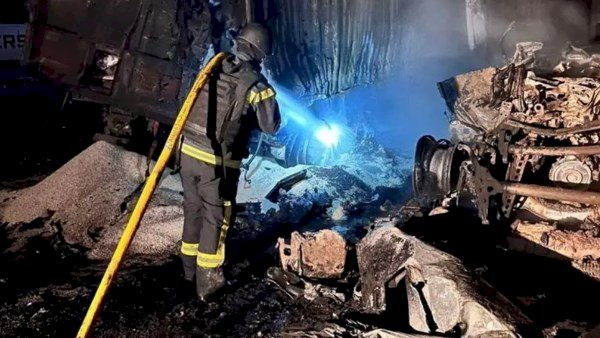 هجوم بطائرة مسيرة يخلف أضرارا في ميناء فولنا الروسي