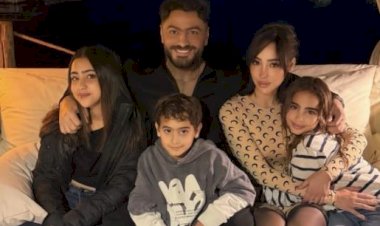 بسمة بوسيل تحتفل بالعام الجديد رفقة تامر حسني وأبنائهم