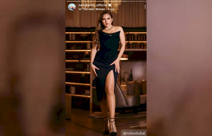 بفستان أسود..إطلالة جريئة لـ نيللي كريم عبر إنستجرام