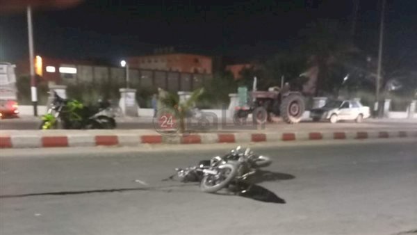 إصابة 3 أشخاص في انقلاب دراجة نارية على طريق السنبلاوين بالدقهلية
