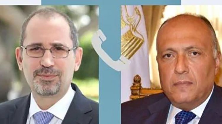 وزيرا خارجية مصر والأردن يبحثان الاستعدادات لمؤتمر الاستجابة الإنسانية الطارئة لغزة