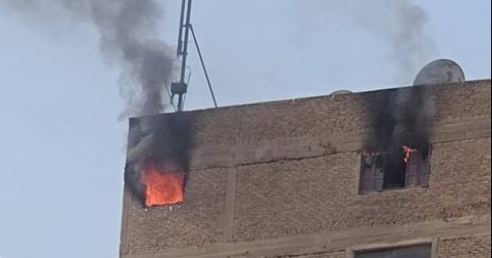 إخماد حريق داخل شقة سكنية فى الحوامدية دون إصابات