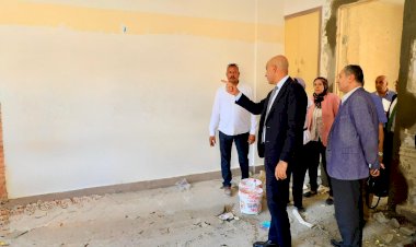 وزير التعليم يتفقد أعمال التجهيزات لتحويل مدرستين بغمرة والقصر العيني إلى مدارس مصرية يابانية