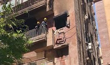 إصابة شخصين بحروق في حريق شقة سكنية بالإسماعيلية