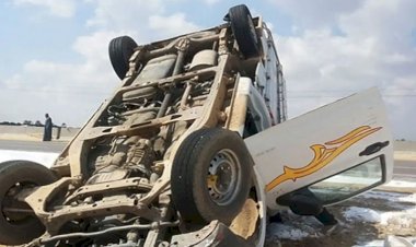 إصابة 6 أشخاص في انقلاب سيارة ربع نقل تقل عمالا بالشرقية