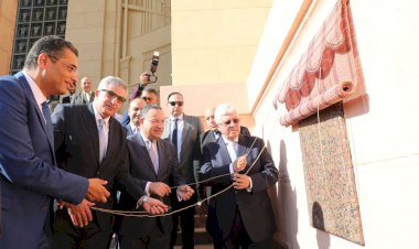 وزير التعليم العالي ورئيس جامعة الإسكندرية يفتتحان المرحلة الأولى من مشروع ترميم ورفع كفاءة مباني كلية الهندسة