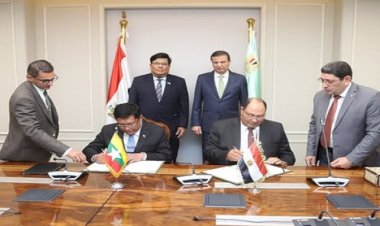 وزير الزراعة يشهد توقيع مذكرة تفاهم لتبادل الخبرات والتكنولوجيا الحديثة مع دولة ميانمار