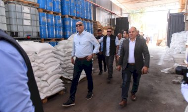 حملة تفتيشية قادها وزير العمل اليوم في المنطقة الصناعية بالعاشر من رمضان