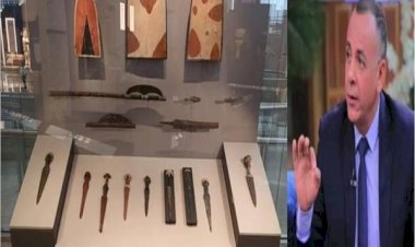 بلطة عمرها 700 ألف سنة داخل المتحف المصري الكبير.. مصطفى وزيري يكشف التفاصيل| فيديو