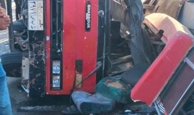 الصحة: إصابة 25 مواطنًا في حادث انقلاب ميني باص تابع لوزارة الشباب والرياضة بطريق العاصمة الإدارية
