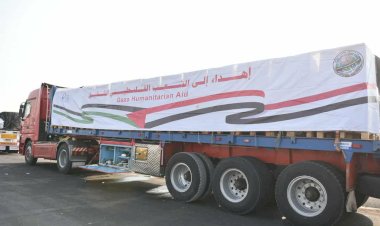 وزارة التموين تطلق القافلة الـ 14 من المساعدات الإغاثية العاجلة إلى قطاع غزة