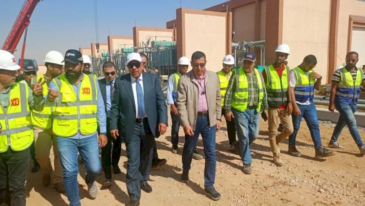 وزير الكهرباء يتفقد محطة محولات ND5 جهد 220/66/11 سعة 350 ميجا فولت أمبير