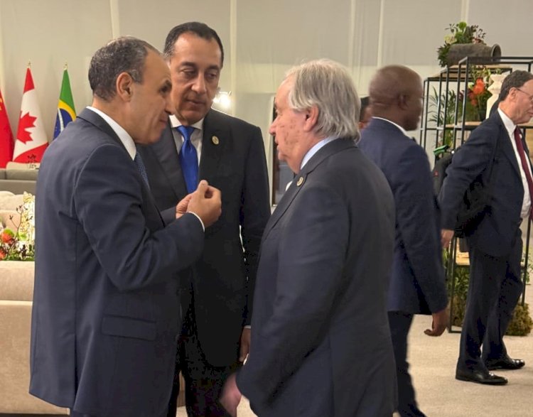 رئيس الوزراء يلتقي سكرتير عام الأمم المتحدة ومديرة صندوق النقد الدولي