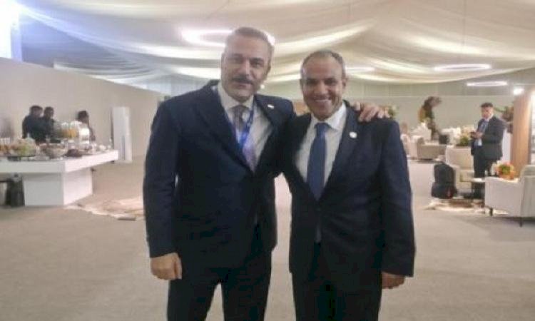 وزير الخارجية يلتقي نظيره التركي على هامش قمة مجموعة العشرين في جوهانسبرج