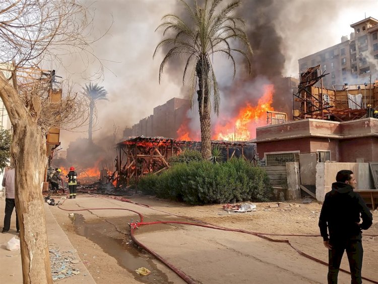 وزير الثقافة يؤكد السيطرة على حريق موقع تصوير مفتوح باستوديو مصر دون خسائر في الأرواح