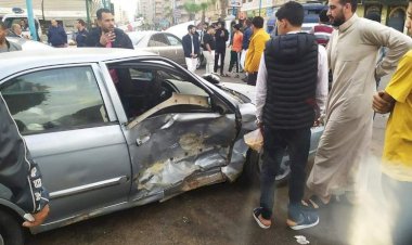 إصابة 3 اشخاص صدمتهم سيارة فى دار السلام