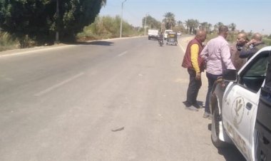 إصابة شخصين في حادث تصادم موتوسيكل بسيارة ملاكي في طهطا بسوهاج