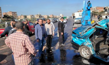 مصرع وإصابة 5 أشخاص من أسرة واحدة بحادث سير في طريق «طنطا - كفر الشيخ» الدولي