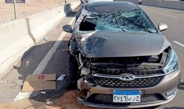 إصابة 5 أشخاص في حادث تصادم ملاكي وسيارتين تريلا بطريق المحلة ـ طنطا