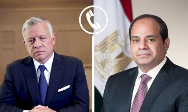 الرئيس السيسي يتلقى اتصالًا هاتفيًا من عاهل المملكة الأردنية الهاشمية