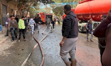 السيطرة على حريق داخل مخزن خردة فى منشأة ناصر