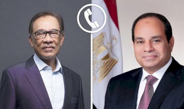 الرئيس السيسي يتلقى اتصالًا هاتفيًا من رئيس وزراء ماليزيا