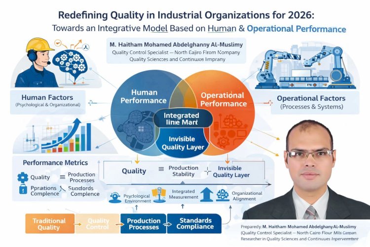 إعادة تعريف الجودة في المؤسسات الصناعية لعام 2026: نحو نموذج تكاملي قائم على الأداء البشري والعملياتي