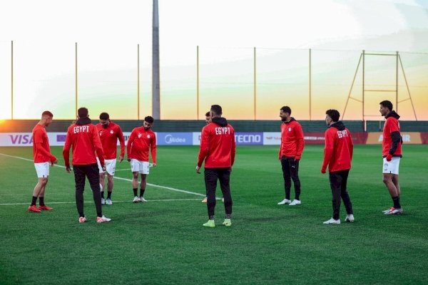 منتخب مصر يختتم تدريباته اليوم قبل السفر لجدة لمواجهة السعودية