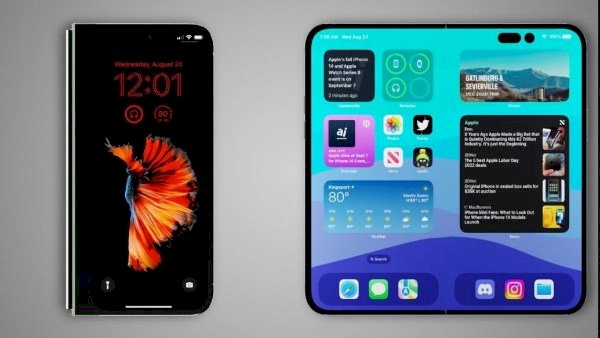 سامسونج ترد على آبل .. هاتف غامض يتحدى آيفون فولد