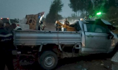 مصرع 8 أشخاص في حادث مروع على طريق «كفر داود – السادات» بالمنوفية