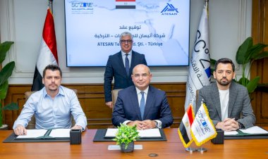 رئيس اقتصادية قناة السويس يشهد توقيع عقد مشروع "Atesan Tekstil" التركية للمنسوجات بالقنطرة غرب