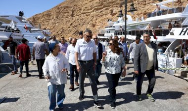 وزيرة التنمية ومحافظ جنوب سيناء يتفقدان مواقع الغوص السياحي والأنشطة البحرية بمحمية رأس محمد بشرم الشيخ