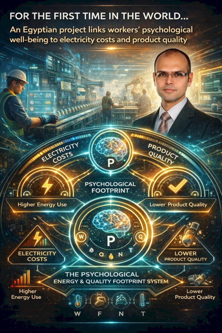 لأول مرة في العالم.. مشروع مصري يربط بين نفسية العامل وفاتورة الكهرباء وجودة المنتج