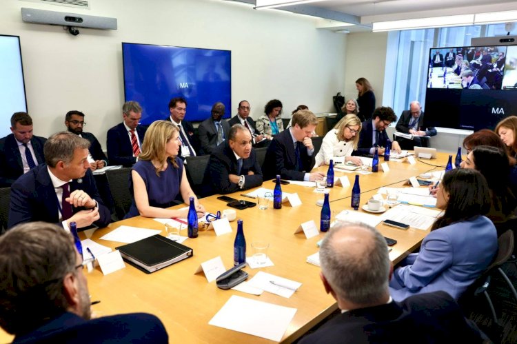 وزير الخارجية يشارك في حلقة نقاشية رفيعة المستوى حول التعافي المبكر في غزة