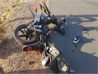 إصابة سائق إثر انقلاب موتوسيكل فى العياط