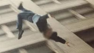 سقوط شخص من عقار سكنى فى التجمع