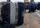 مصرع شخصين إثر انقلاب ميكروباص على طريق ميت غمر بالدقهلية