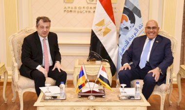رئيس الهيئة العربية للتصنيع يبحث مع سفير جمهورية أرمينيا بالقاهرة فتح آفاق جديدة من التعاون والشراكة والاستثمار في كافة مجالات التصنيع المختلفة