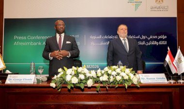 محافظ البنك المركزي ورئيس البنك الإفريقي للتصدير يستعرضان الاستعدادات السنوية لافريكيسيم في العلمين 2026