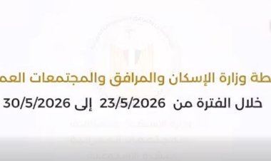 الإسكان تعد تقريرًا بالفيديوجراف عن أبرز أنشطتها في اسبوع