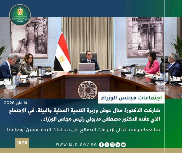 بالإنفوجراف ..  الحصاد الأسبوعي لوزارة التنمية المحلية والبيئة   