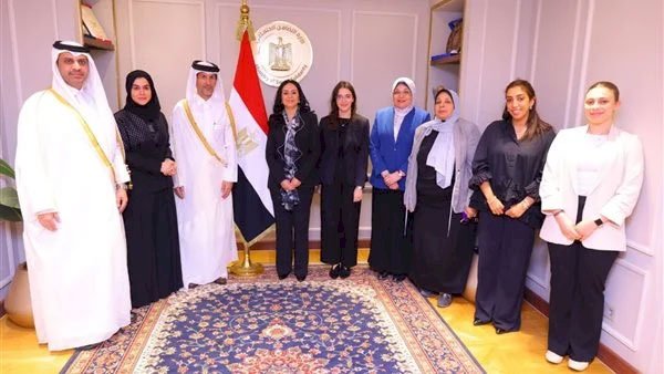 وزيرة التضامن الاجتماعي تستقبل سفير دولة قطر لدى مصر