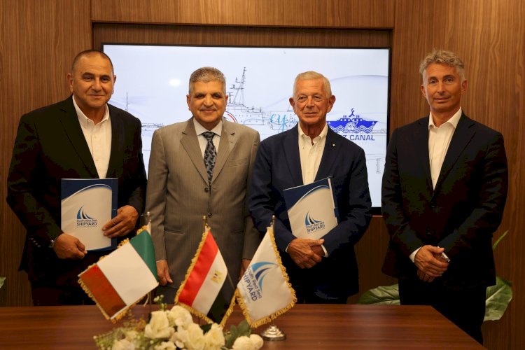 قناة السويس تتقدم بخطوة نحو التصدير البحري: توقيع عقد مع مجموعة NERI الإيطالية لبناء قاطرتين بجودة عالمية