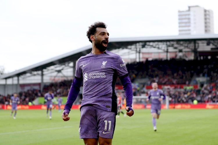 محمد صلاح ينفرد برقم قياسي مع ليفربول أمام برينتفورد