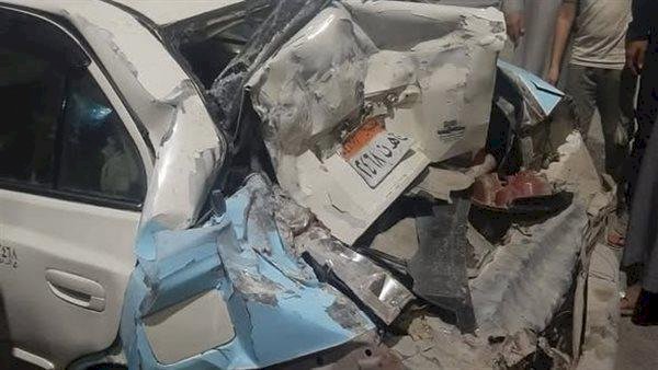 إصابة 9 أشخاص في حادث اصطدام سيارة نقل بعدد من السيارات في مطروح
