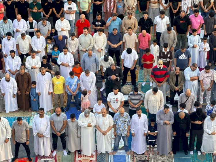 أجواء من الفرحة والبهجة.. الآلاف يؤدون صلاة عيد الأضحى بمسجد الصديق بمصر الجديدة