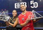 تصنيف الاسكواش.. مصطفى عسل وهانيا الحمامي فى الصدارة وخروج نوران جوهر من توب 10