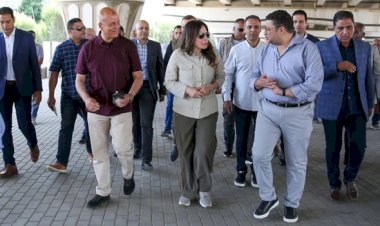 وزيرة الإسكان تتفقد أعمال ربط خطوط الصرف الرئيسية بمدينة القاهرة الجديدة