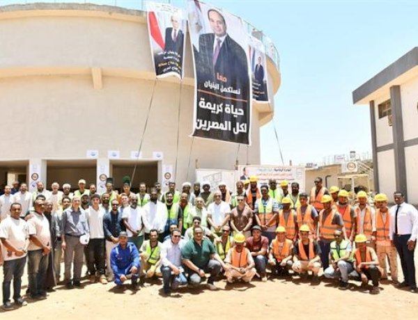 وزير الإنتاج الحربي يتابع تنفيذ مشروعات المبادرة الرئاسية "حياة كريمة" بأسوان